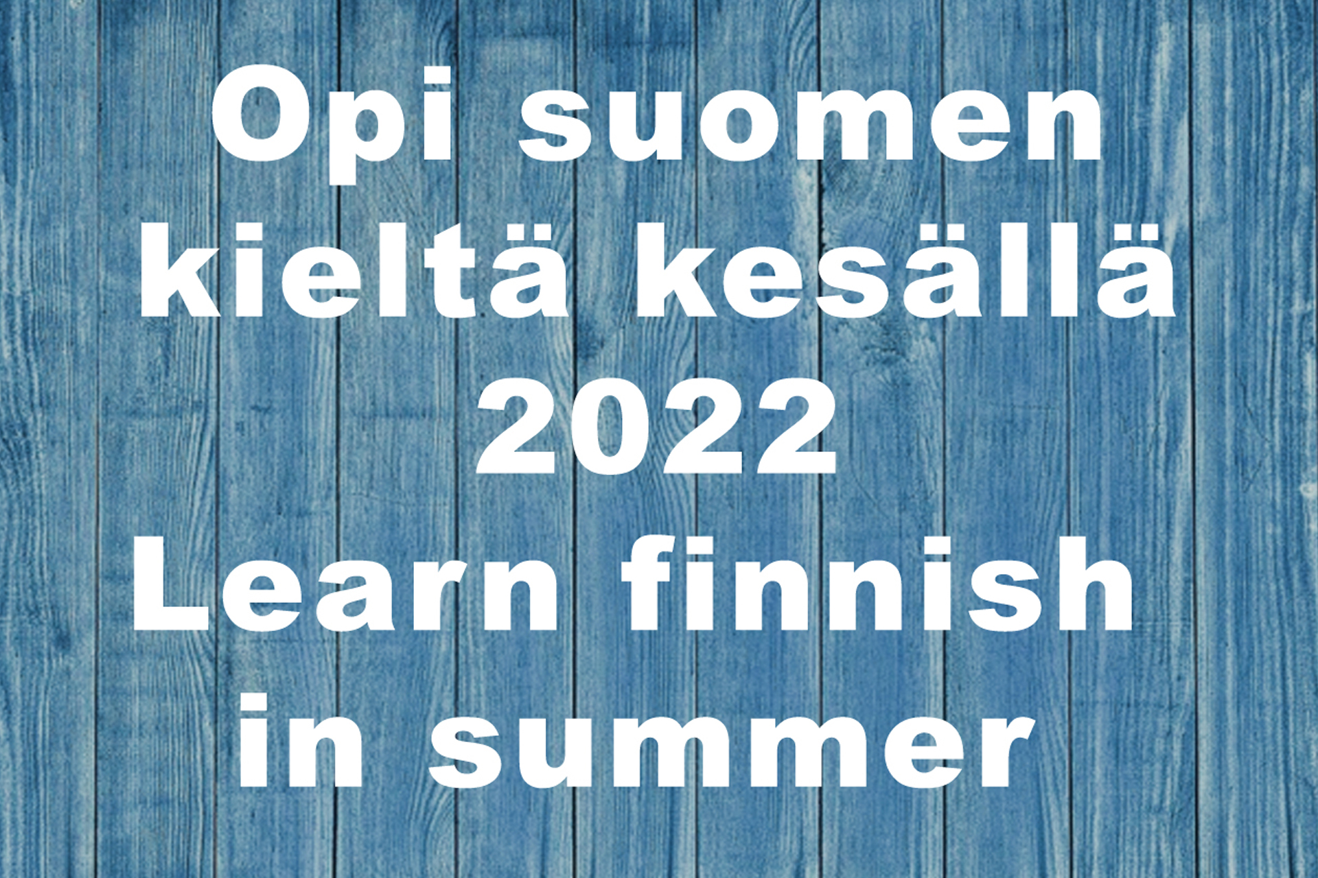 Opi suomen kieltä