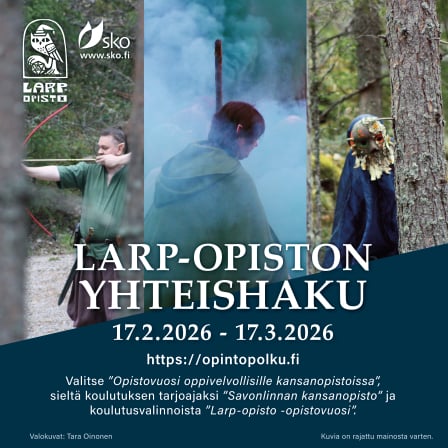 SKO Larp-opisto  Yhteishaku 2026
